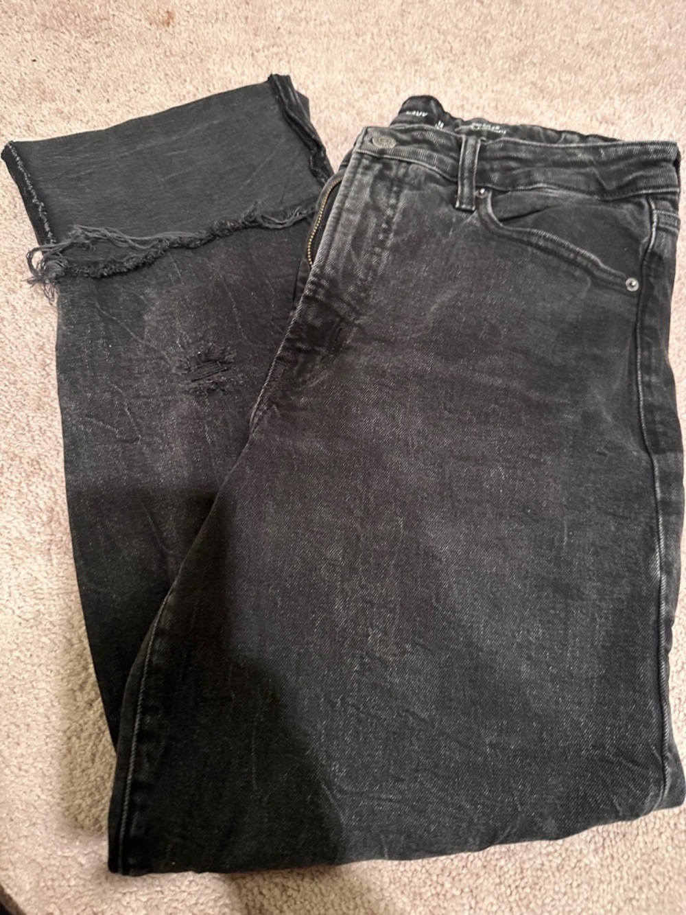 Old Navy Black  Distressed Women's Jeans